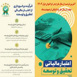 استفاده از مالیات در تامین مالی پروژه های تحقیق و توسعه