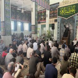 گزارش تصویری / مراسم روضه خوانی دهه اول صفر در شهرک صنعتی جهان آباد میبد